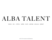 Tablet Screenshot of albatalent.com